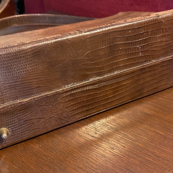 Vintage Handbag by Triangle New York  Lizard Leather  1950s - Picture 6 of 8